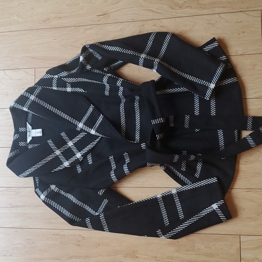 Black and white coat